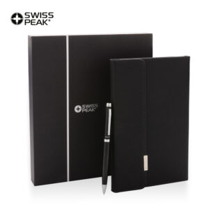 libreta personalizada y boligrafo