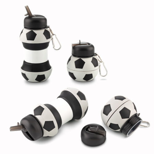 11079 Botilito en Silicona Soccer 550ml