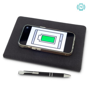 OF-620-2 Set de Cargador Inalámbrico con Libreta y Bolígrafo