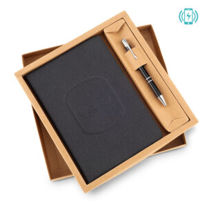 OF-620-4 Set de Cargador Inalámbrico con Libreta y Bolígrafo