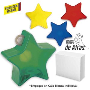 Alcancía Estrella 16cm - Produccion Nacional