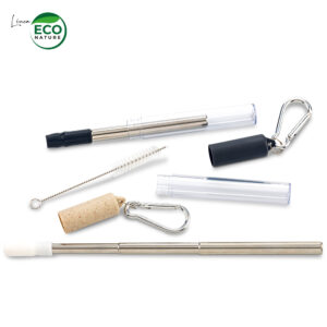 CP-238-1-2 Pitillo Reutilizable Metálico Wheat