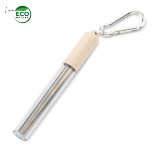 CP-238-1-3 Pitillo Reutilizable Metálico Wheat