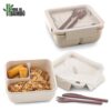 Portacomidas con Cubiertos Eco Davis