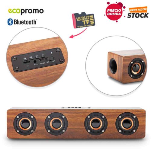 9923 Speaker Bluetooth Retro Bamboo