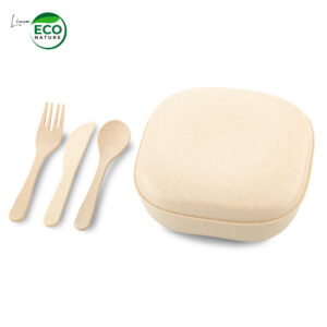 Portacomidas con Cubiertos Eco Nature