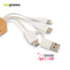 Cable Multicargador 3-1 Bamboo