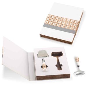 9540 Set de 2 Utensilios para Queso Book - Oferta